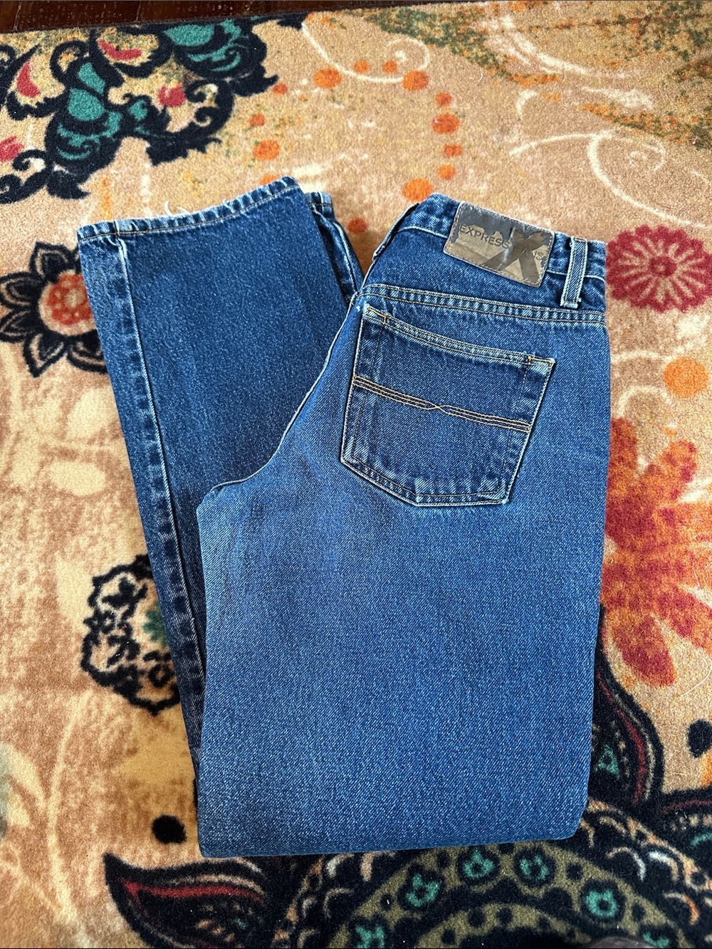 Express Jeans 7/8 Straight Boot Cut Cotton